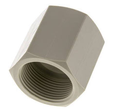 Enchufe G1 1/4'' Hembra Polipropileno (pp) 10bar (140.5psi) FDA 50mm Hex.