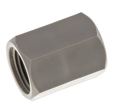 Enchufe G1/2'' Hembra Polipropileno (pp) 10bar (140.5psi) FDA 27mm Hex.