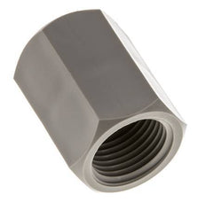 Enchufe G1/2'' Hembra Polipropileno (pp) 10bar (140.5psi) FDA 27mm Hex.