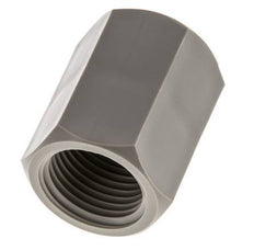 Enchufe G1/2'' Hembra Polipropileno (pp) 10bar (140.5psi) FDA 27mm Hex.
