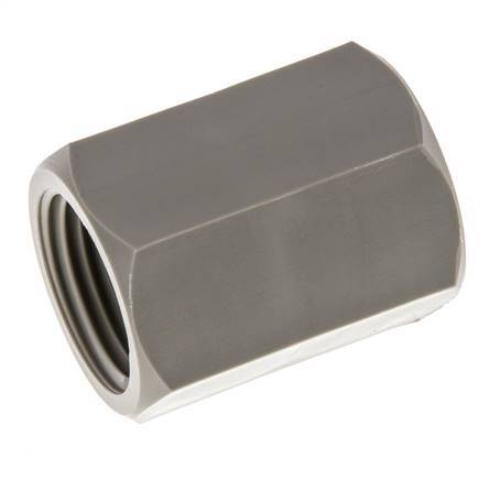 Enchufe G1/2'' Hembra Polipropileno (pp) 10bar (140.5psi) FDA 27mm Hex.