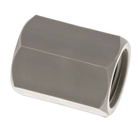 Enchufe G1/2'' Hembra Polipropileno (pp) 10bar (140.5psi) FDA 27mm Hex.