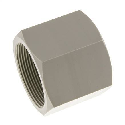 Enchufe G2'' Hembra Polipropileno (pp) 10bar (140,5psi) FDA 70mm Hex.
