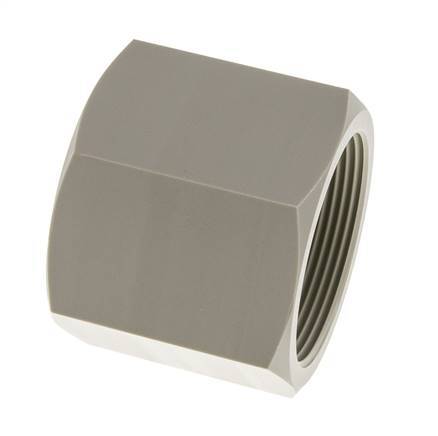 Enchufe G2'' Hembra Polipropileno (pp) 10bar (140,5psi) FDA 70mm Hex.