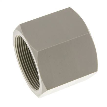 Enchufe G2'' Hembra Polipropileno (pp) 10bar (140,5psi) FDA 70mm Hex.