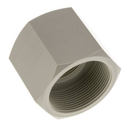 Enchufe G2'' Hembra Polipropileno (pp) 10bar (140,5psi) FDA 70mm Hex.