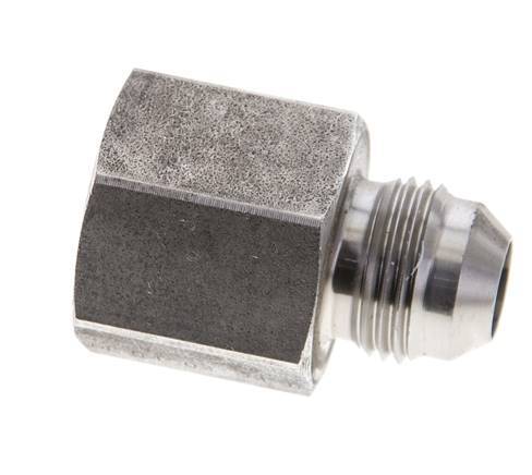 JIC Reducing Nipple UNF 3/4''-16 Male x UNF 7/8''-14 Female Stainless Steel 210bar (2950.5psi)