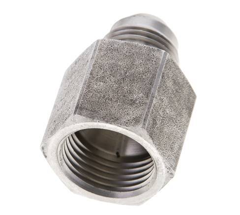 JIC Reducing Nipple UNF 3/4''-16 Male x UNF 7/8''-14 Female Stainless Steel 210bar (2950.5psi)