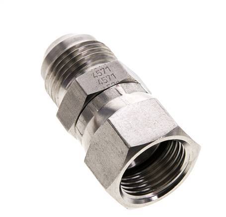 JIC Nipple UNF 7/8''-14 Macho x Hembra Acero inoxidable 210bar (2950.5psi)
