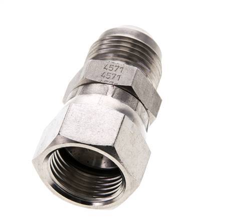 JIC Nipple UNF 7/8''-14 Macho x Hembra Acero inoxidable 210bar (2950.5psi)