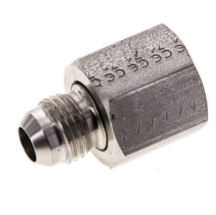 Reductor JIC UNF 9/16''-18 Macho x UNF 3/4''-16 Hembra Acero inoxidable 275bar (3863.75psi)