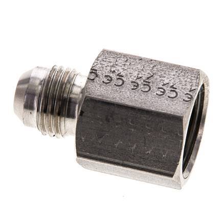 Reductor JIC UNF 9/16''-18 Macho x UNF 3/4''-16 Hembra Acero inoxidable 275bar (3863.75psi)