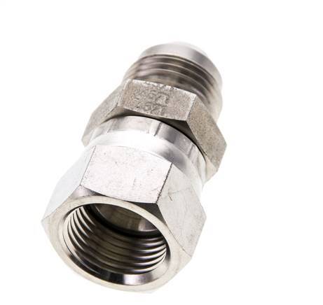 JIC Nipple UNF 3/4''-16 Macho x Hembra Acero inoxidable 275bar (3863.75psi)
