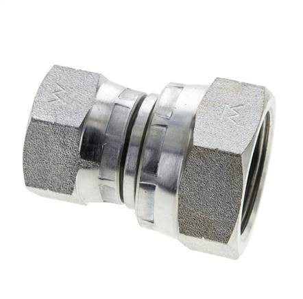 Racor Reductor Recto G3/4'' x G1'' Hembra Acero Alta Presión 60° Cono 150bar (2107.5psi) Hidráulico