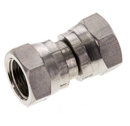Racor Reductor Recto G3/8'' Hembra Acero Inoxidable Alta Presión Cono 60° 425bar (5971.25psi) Hidráulico
