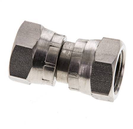 Racor Reductor Recto G3/8'' Hembra Acero Inoxidable Alta Presión Cono 60° 425bar (5971.25psi) Hidráulico