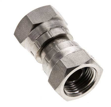 Racor Reductor Recto G3/8'' Hembra Acero Inoxidable Alta Presión Cono 60° 425bar (5971.25psi) Hidráulico