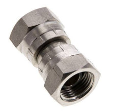 Racor Reductor Recto G3/8'' Hembra Acero Inoxidable Alta Presión Cono 60° 425bar (5971.25psi) Hidráulico