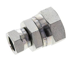 Racor Reductor Recto G1/2'' x G1'' Hembra Acero Alta Presión 60° Cono 150bar (2107.5psi) Hidráulico