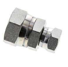 Racor Reductor Recto G1/2'' x G1'' Hembra Acero Alta Presión 60° Cono 150bar (2107.5psi) Hidráulico