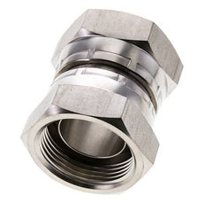Racor Reductor Recto G1 1/4'' Hembra Acero Inoxidable Alta Presión Cono 60° 150bar (2107.5psi) Hidráulico