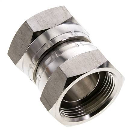 Racor Reductor Recto G1 1/4'' Hembra Acero Inoxidable Alta Presión Cono 60° 150bar (2107.5psi) Hidráulico