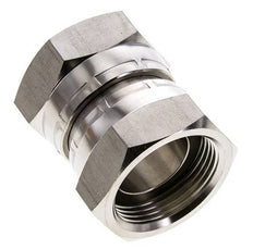 Racor Reductor Recto G1 1/4'' Hembra Acero Inoxidable Alta Presión Cono 60° 150bar (2107.5psi) Hidráulico