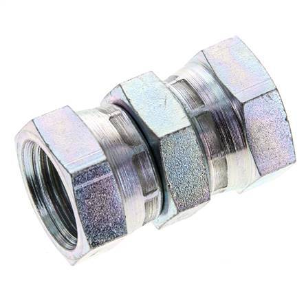 Racor Reductor Recto G1/2'' Hembra Acero Alta Presión 60° Cono 300bar (4215.0psi) Hidráulico