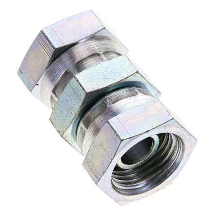 Racor Reductor Recto G1/2'' Hembra Acero Alta Presión 60° Cono 300bar (4215.0psi) Hidráulico