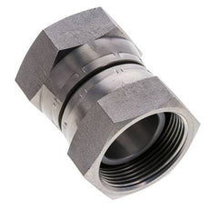 Racor Reductor Recto G1 1/2'' Hembra Acero Alta Presión 60° Cono 125bar (1756.25psi) Hidráulico