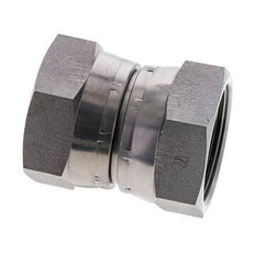 Racor Reductor Recto G1 1/2'' Hembra Acero Alta Presión 60° Cono 125bar (1756.25psi) Hidráulico