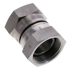 Racor Reductor Recto G1 1/2'' Hembra Acero Alta Presión 60° Cono 125bar (1756.25psi) Hidráulico