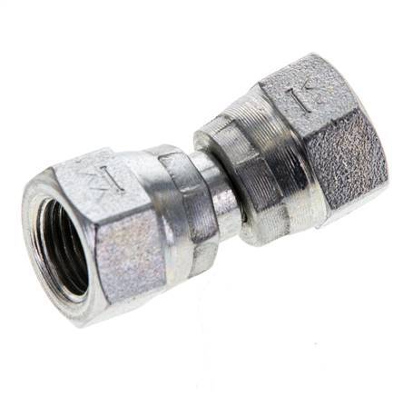 Reducing Straight Connector G1/8'' Female High Pressure Steel 60° Cone 575bar (8078.75psi) Hydraulic