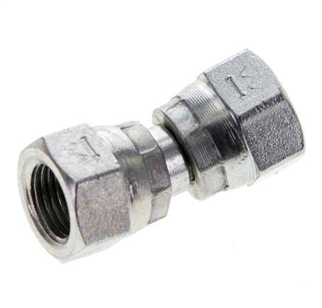 Reducing Straight Connector G1/8'' Female High Pressure Steel 60° Cone 575bar (8078.75psi) Hydraulic