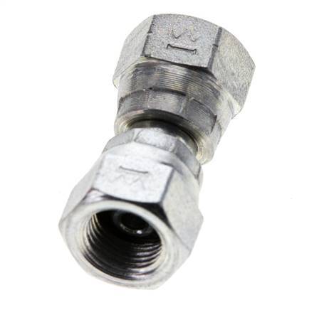 Reducing Straight Connector G1/8'' Female High Pressure Steel 60° Cone 575bar (8078.75psi) Hydraulic