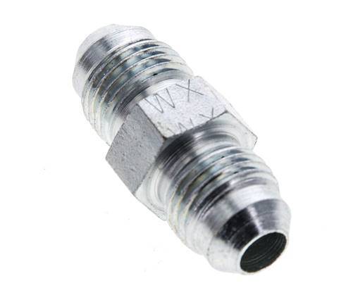 JIC Double Nipple UNF 1/2''-20 Steel 275bar (3863.75psi) [2 Pieces]