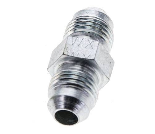 JIC Double Nipple UNF 1/2''-20 Steel 275bar (3863.75psi) [2 Pieces]