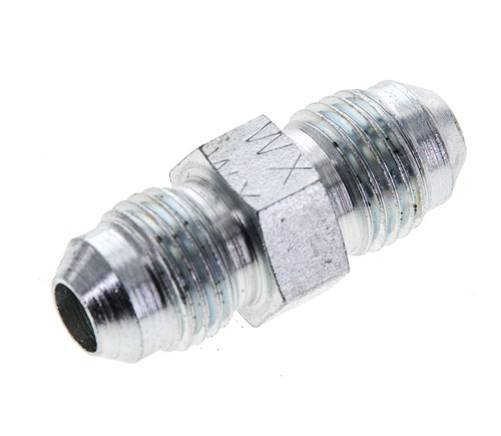 JIC Double Nipple UNF 1/2''-20 Steel 275bar (3863.75psi) [2 Pieces]