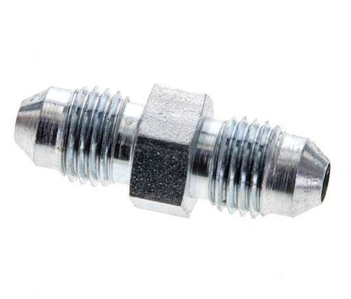 JIC Reducing Double Nipple UNF 7/16''-20 x UNF 7/16''-20 Steel 310bar (4355.5psi) [2 Pieces]