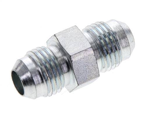 JIC Double Nipple UNF 9/16''-18 Steel 275bar (3863.75psi) [2 Pieces]