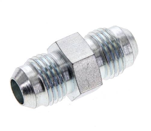JIC Double Nipple UNF 9/16''-18 Steel 275bar (3863.75psi) [2 Pieces]