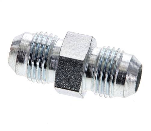 JIC Double Nipple UNF 9/16''-18 Steel 275bar (3863.75psi) [2 Pieces]