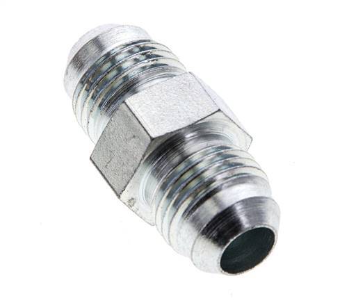 JIC Double Nipple UNF 9/16''-18 Steel 275bar (3863.75psi) [2 Pieces]
