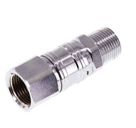 Junta Rotativa R3/8'' Macho x G3/8'' Hembra Acero Niquelado 15bar (210.75psi) para Herramientas