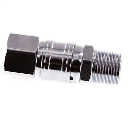 Junta Rotativa R3/8'' Macho x G3/8'' Hembra Acero Niquelado 15bar (210.75psi) para Herramientas