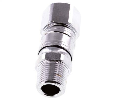 Junta Rotativa R3/8'' Macho x G3/8'' Hembra Acero Niquelado 15bar (210.75psi) para Herramientas