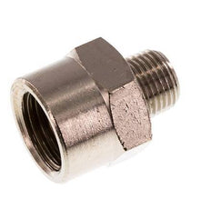 Reducing Adapter R1/8'' Male x Rp1/4'' Female Nickel-plated Brass 16bar (224.8psi) [5 Pieces]