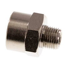 Reducing Adapter R1/8'' Male x Rp1/4'' Female Nickel-plated Brass 16bar (224.8psi) [5 Pieces]