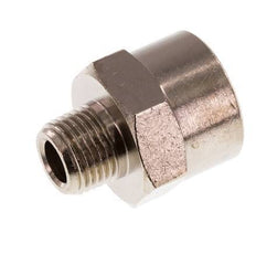 Reducing Adapter R1/8'' Male x Rp1/4'' Female Nickel-plated Brass 16bar (224.8psi) [5 Pieces]