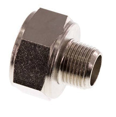 Adaptador reductor R3/8'' Macho x Rp3/4'' Hembra Latón niquelado 16bar (224.8psi)